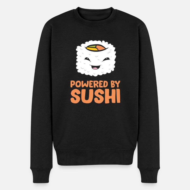 Powered by Sushi Love Sushi - Pull Premium bio Homme - noir