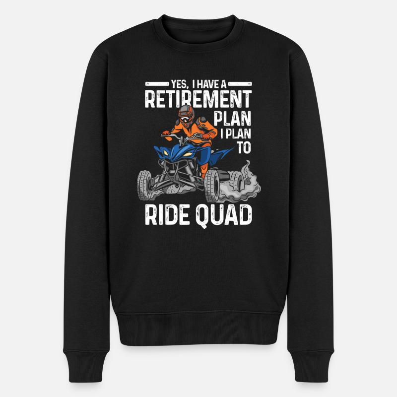 Quad-tour quad quad cadeau - Pull Premium bio Homme - noir