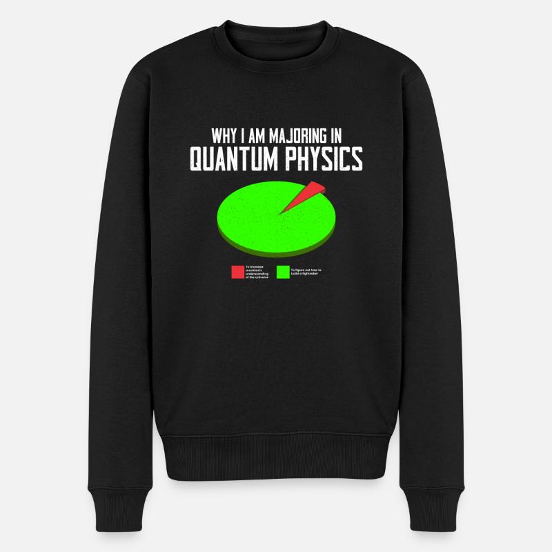 Physique quantique Physiciens scientifiques - Pull Premium bio Homme - noir