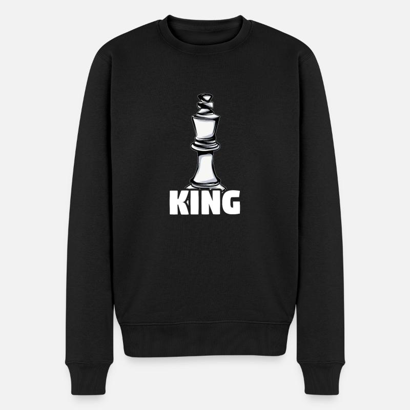 Échecs Proverbes - Pull Premium bio Homme - noir