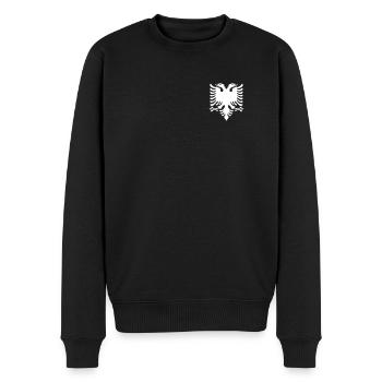 Albanische Flagge Shqip Shqiponja Adler Albanien - Männer Premium Bio Pullover - Schwarz - Vorne - Nico (187cm)
