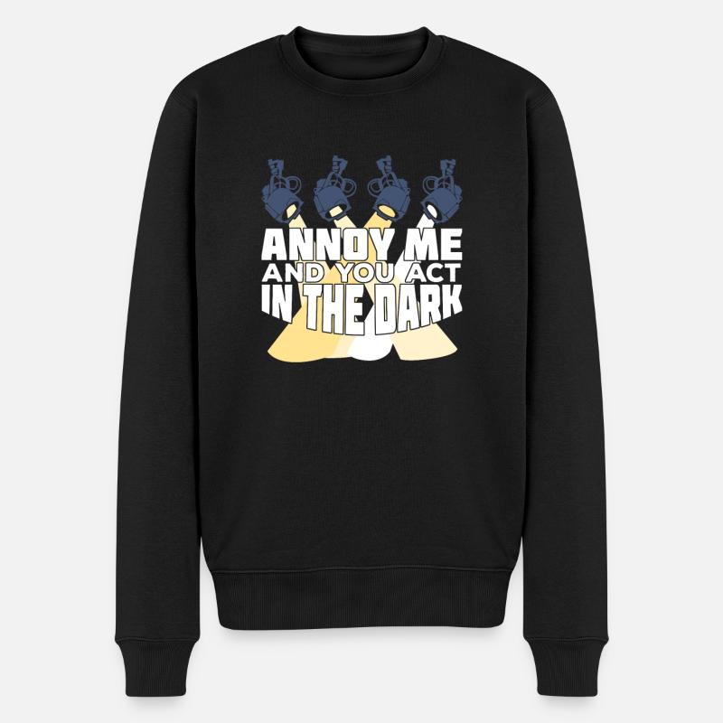 Beleuchtungstechniker Beleuchter Geschenk - Männer Premium Bio Pullover - Schwarz