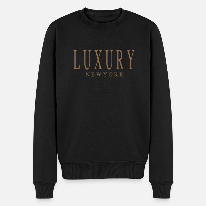 Luxury New York - Pull Premium bio Homme - noir