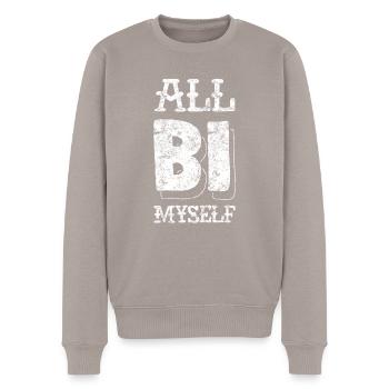 Vêtements LGBT bisexuels - Pull Premium bio Homme - taupe - Devant - Nico (187cm)