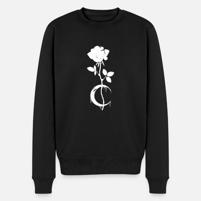 Lune d’occulte Rose Gothic - Pull Premium bio Homme - noir