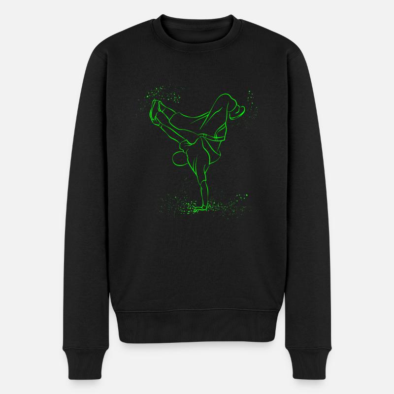 Vintage Breakdancing Bboying Kinder No1 Dance - Männer Premium Bio Pullover - Schwarz