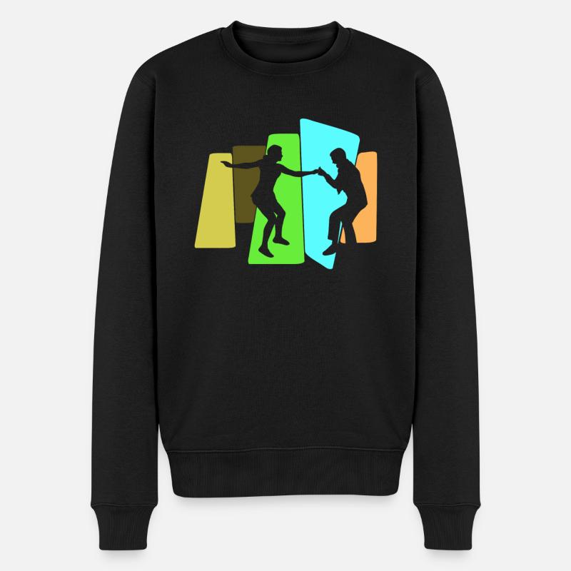 Boogie Woogie Swing Danse rétro - Pull Premium bio Homme - noir