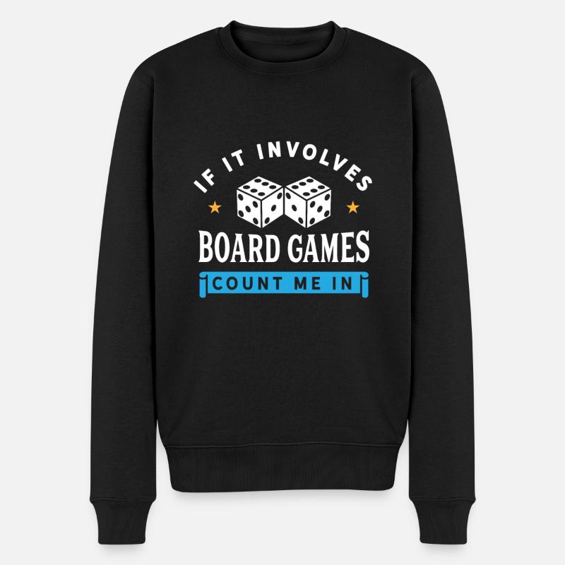 Jeux de société amusants - Pull Premium bio Homme - noir