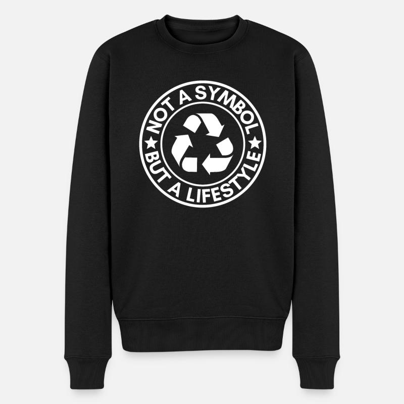 Mode de vie de recyclage - Pull Premium bio Homme - noir