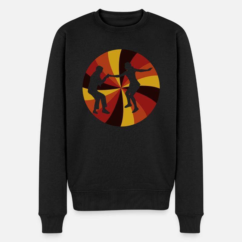 Boogie Woogie Rétro Swing Danse - Pull Premium bio Homme - noir