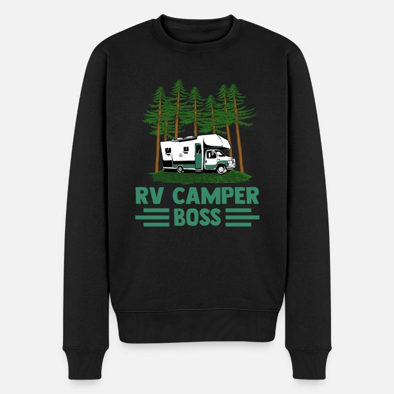 Caravane Camping-car Caravan Camper - Pull Premium bio Homme - noir