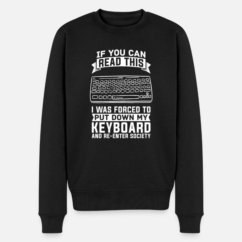 Programmer Coder Software Developer - Men's Premium Organic Jumper - black