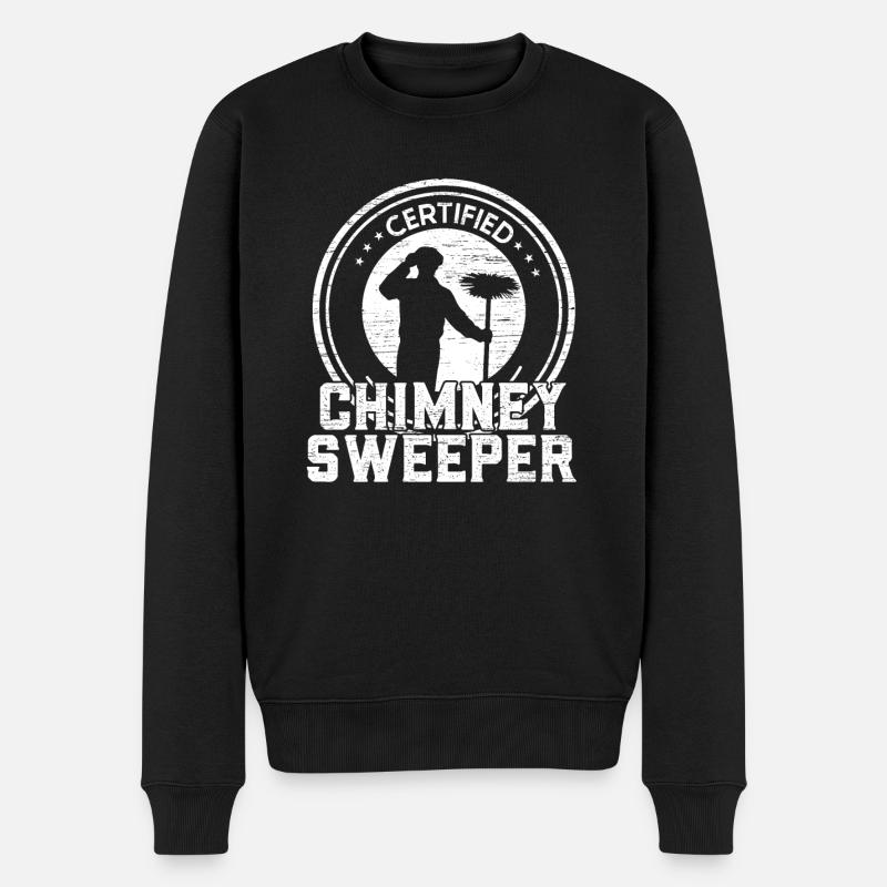 Zertifizierter Schornsteinfeger - Männer Premium Bio Pullover - Schwarz