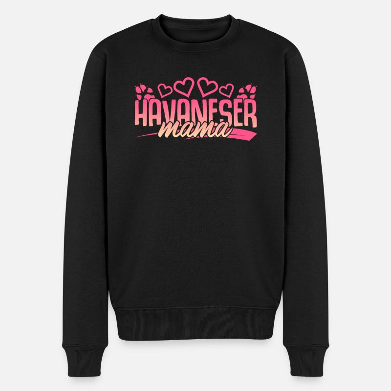Havaneser - Männer Premium Bio Pullover - Schwarz