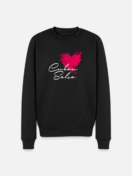 Cuban salsa Salsa Dance - Men's Premium Organic Jumper - black