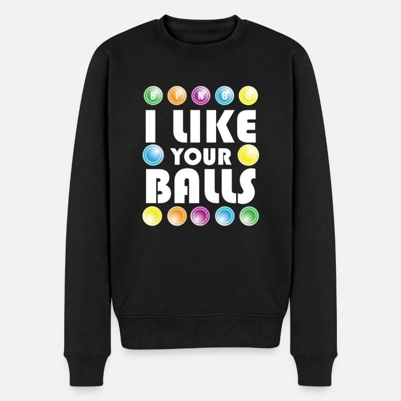 Boules de Bingo Drôles - Pull Premium bio Homme - noir