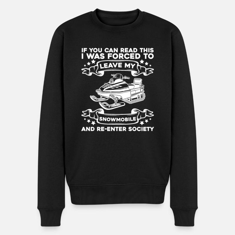 Motoneige - Pull Premium bio Homme - noir