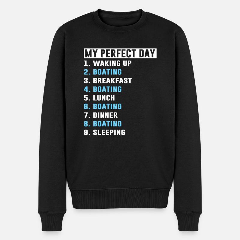 Bootsboot Geschenk - Männer Premium Bio Pullover - Schwarz