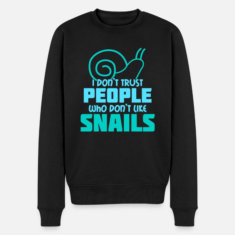 Escargots Escargots Escargot Dire Escargot - Pull Premium bio Homme - noir