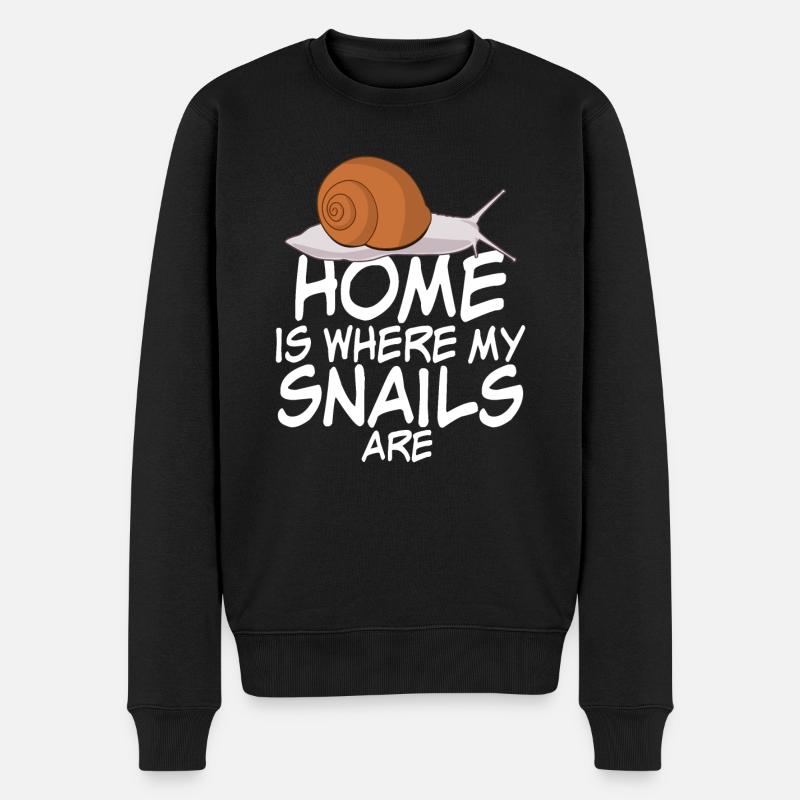 Escargots Escargots Blague Escargot Escargot - Pull Premium bio Homme - noir