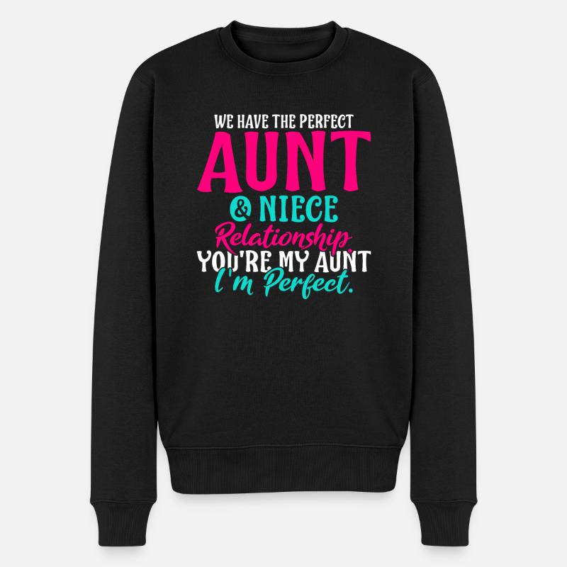 Tante et nièce relation parfaite - Pull Premium bio Homme - noir