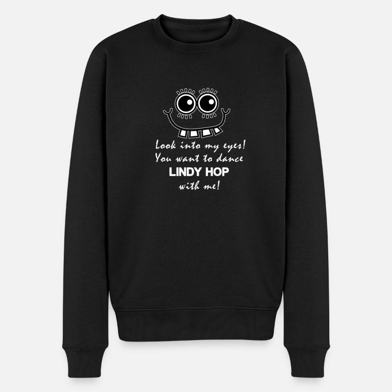 Drôle de Lindy Hop Swing Dance - Pull Premium bio Homme - noir