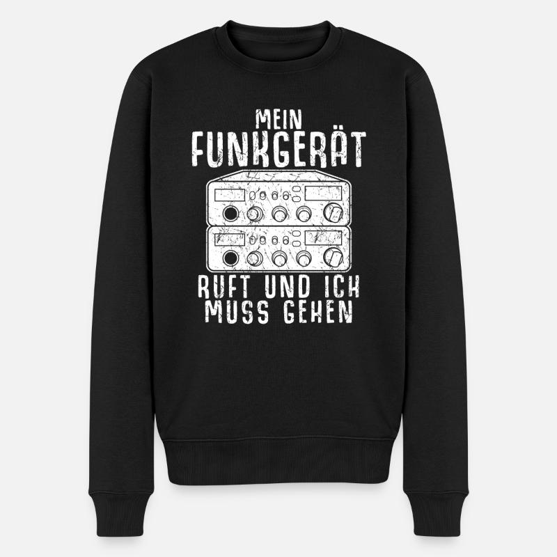 Amateurfunk CB-Funk Funker Amateurfunker - Männer Premium Bio Pullover - Schwarz