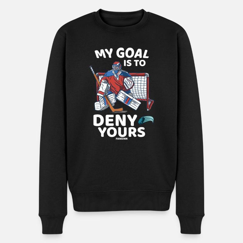 Hockey sur glace - Pull Premium bio Homme - noir