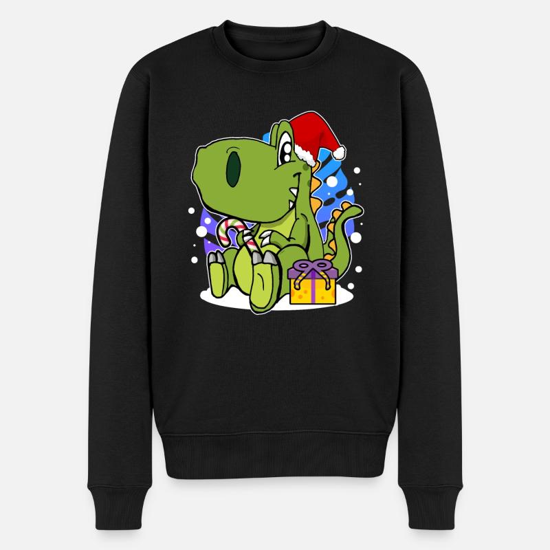 Dinosaures de Noël Dino - Pull Premium bio Homme - noir