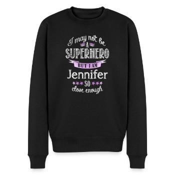 Jennifer - Pull Premium bio Homme - noir - Devant - Nico (187cm)
