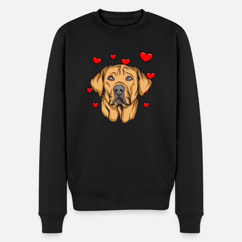 Broholmer - Männer Premium Bio Pullover - Schwarz