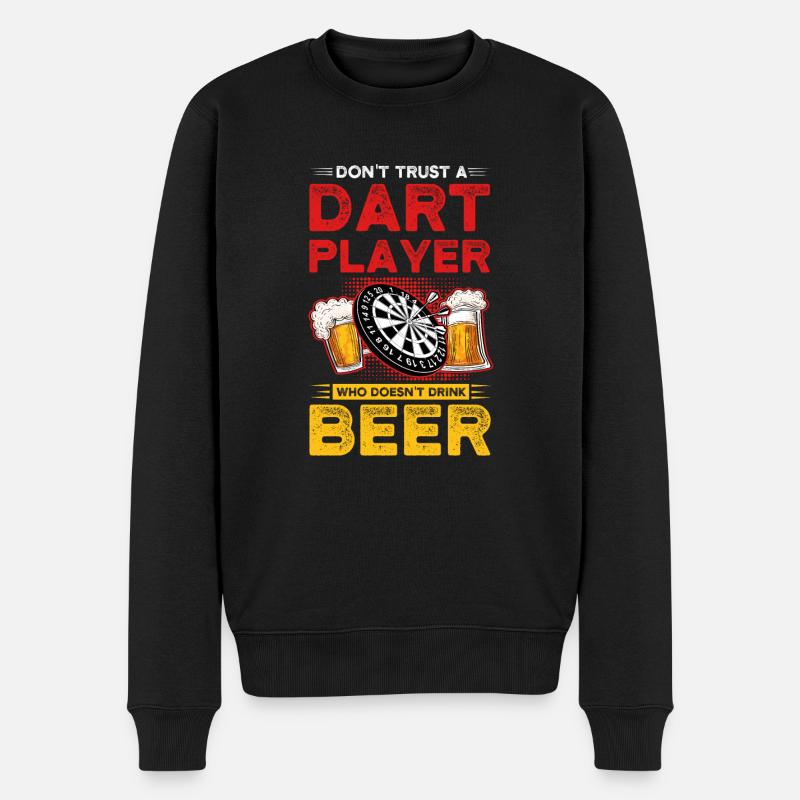 Dartbier Dart Player Darting Cadeau - Pull Premium bio Homme - noir
