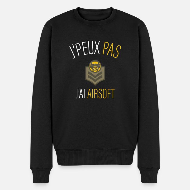 jpeux pas j ai airsoft - Pull Premium bio Homme - noir