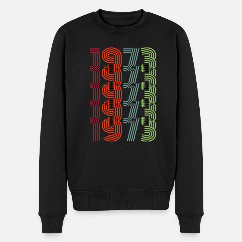 Né en 1973 Retro - Pull Premium bio Homme - noir