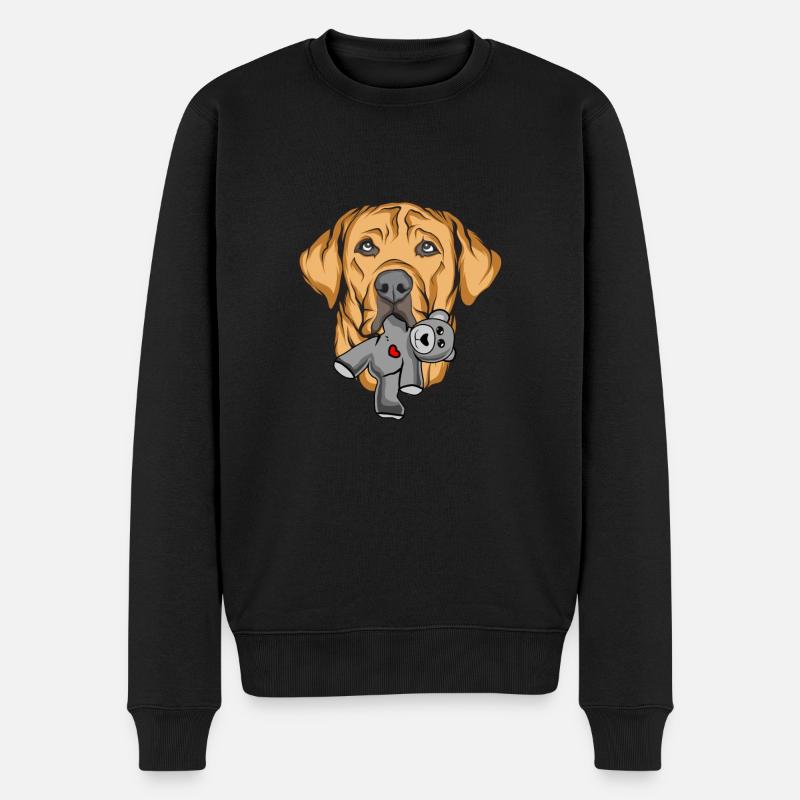 Broholmer - Männer Premium Bio Pullover - Schwarz