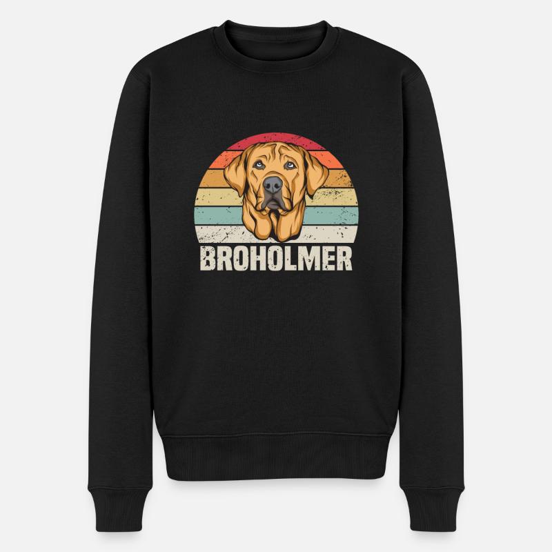 Broholmer - Pull Premium bio Homme - noir