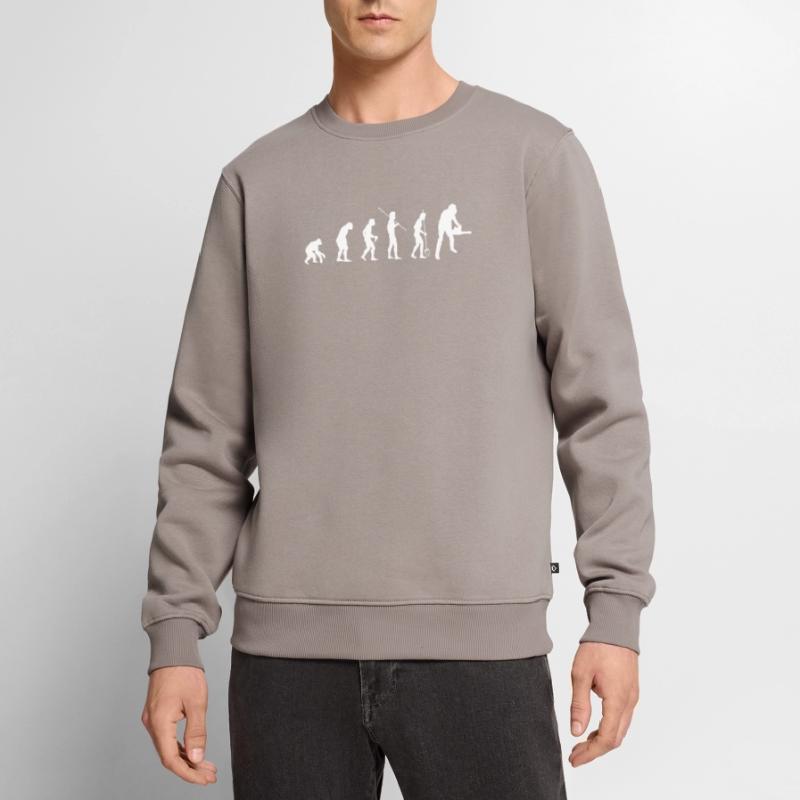 Evolution Waldarbeiter Geschenk Männer Premium Bio Pullover