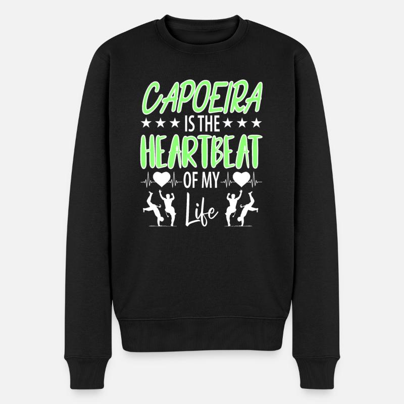 Capoeira - Pull Premium bio Homme - noir