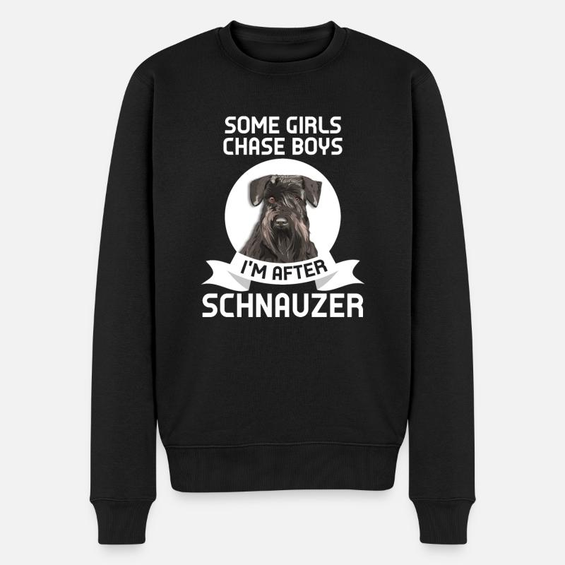 Schnauzer Schnauzer Cadeau - Pull Premium bio Homme - noir