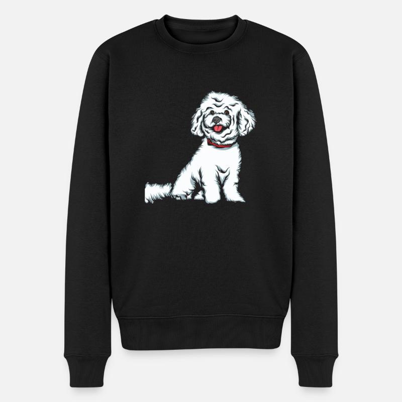 Bichon Frise - Pull Premium bio Homme - noir