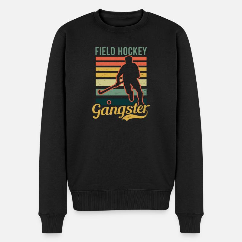 Feldhockey Feldhockey Gangster - Männer Premium Bio Pullover - Schwarz