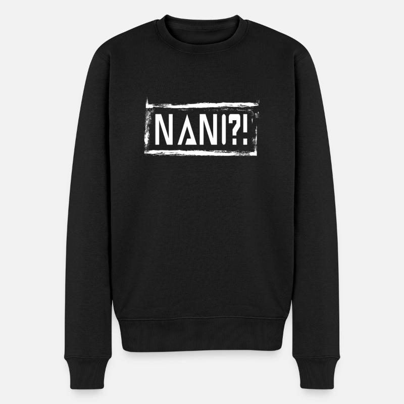 Anime - Männer Premium Bio Pullover - Schwarz