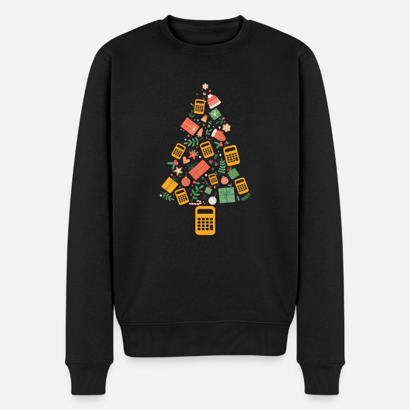 Christmas Tree Accountant CPA - Männer Premium Bio Pullover - Schwarz