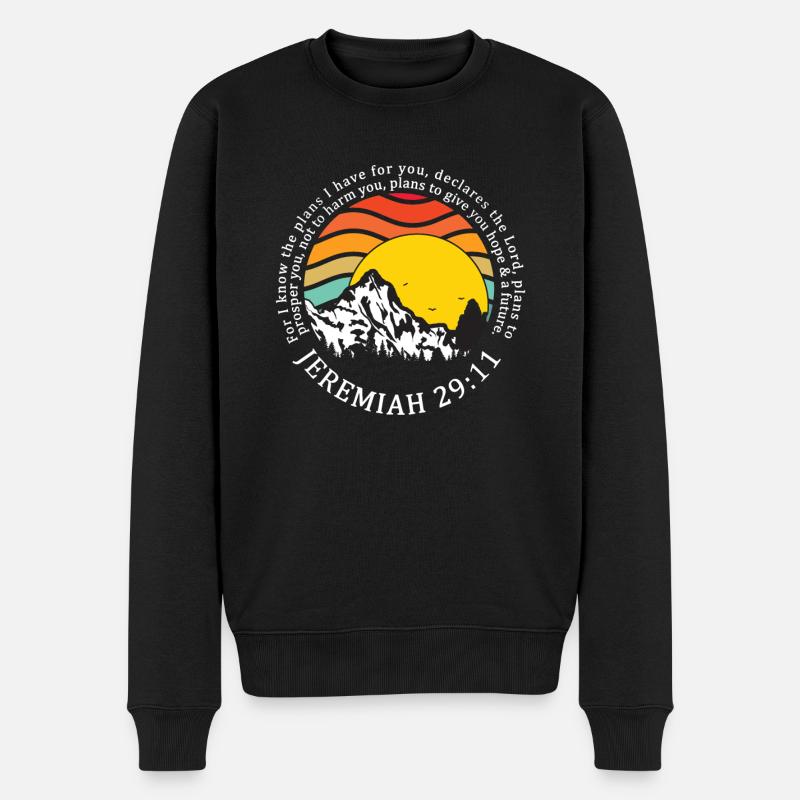 Don chrétien Espérance - Pull Premium bio Homme - noir