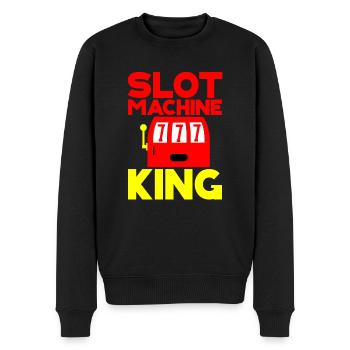 Slot Machine King - Männer Premium Bio Pullover - Schwarz - Vorne - Nico (187cm)