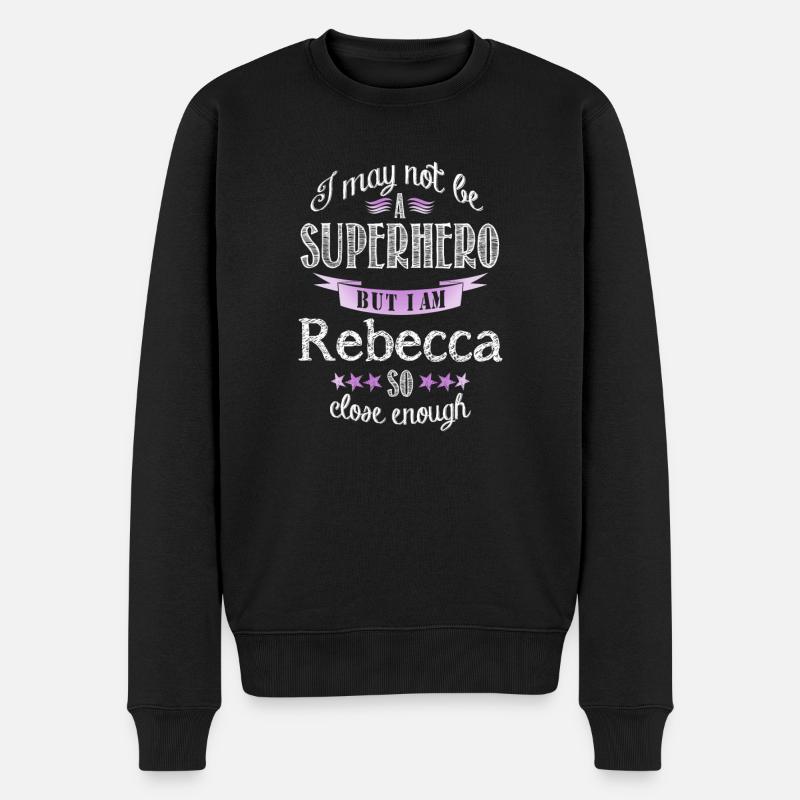 Rebecca - Männer Premium Bio Pullover - Schwarz