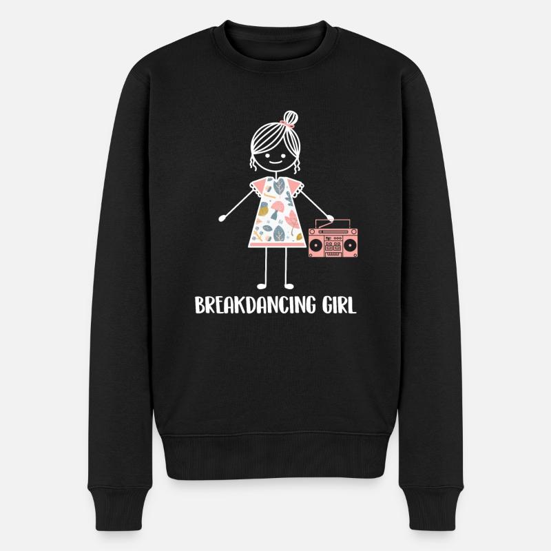 Breakdance Breakdancer Breakdancing - Männer Premium Bio Pullover - Schwarz