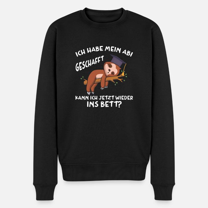 Abitur geschafft Abschluss 2022 - Männer Premium Bio Pullover - Schwarz