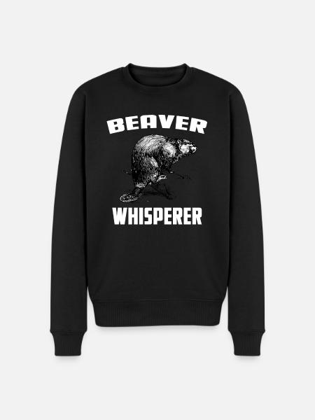 Beaver Whisperer - Men's Premium Organic Jumper - black