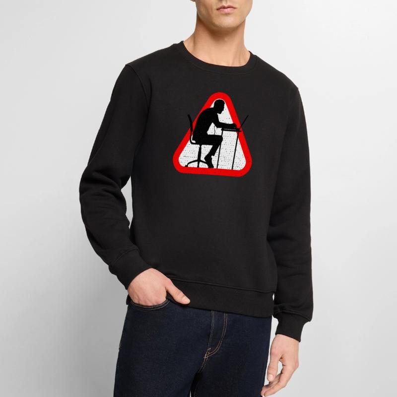 Attention Web Developer Männer Premium Bio Pullover